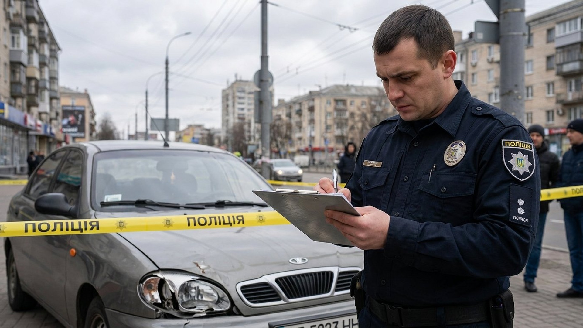 ДТП аварія патрульна поліція місто ілюстративне фото дорожньо-транспортна пригода Львівщина 2026
