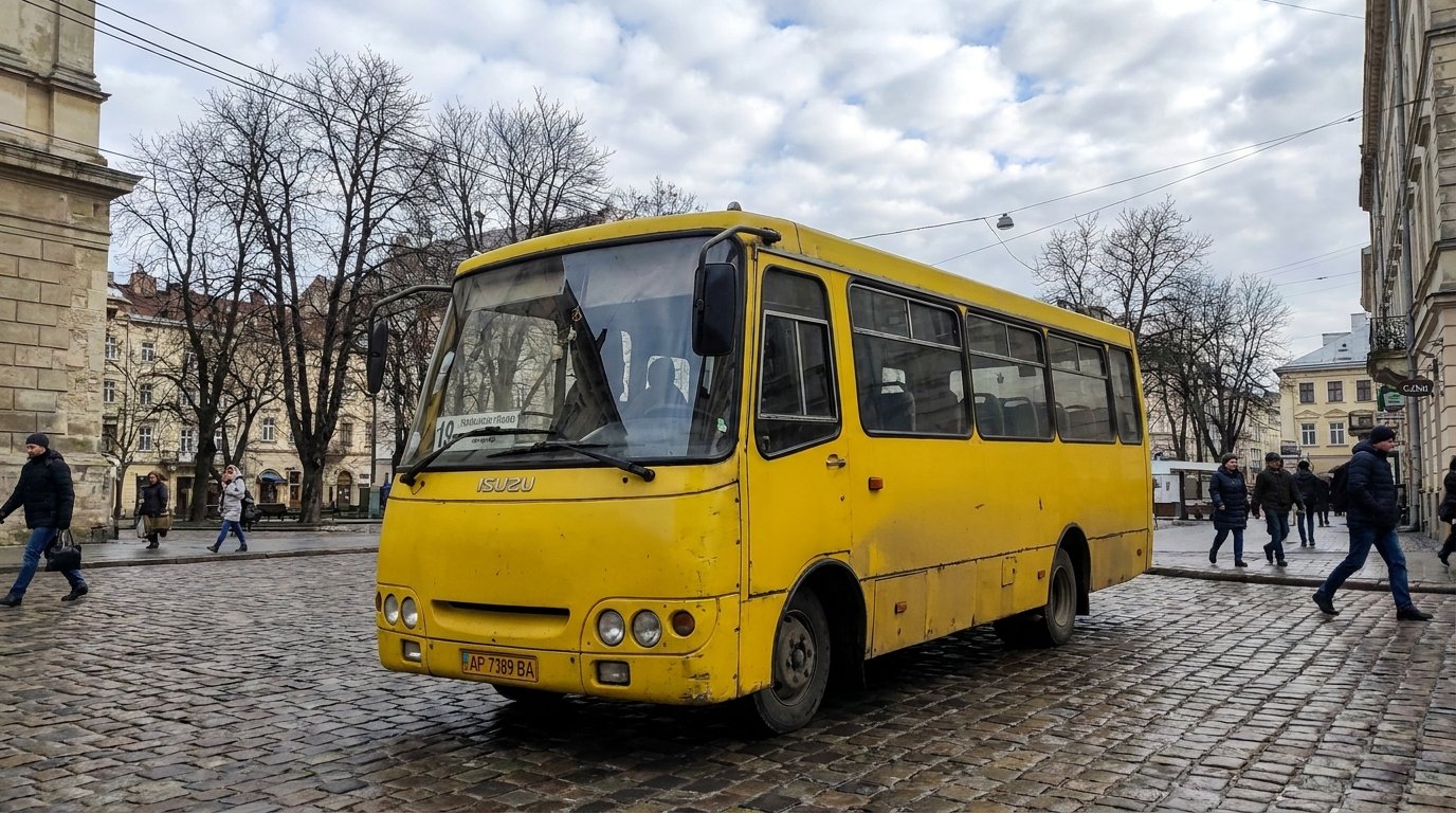 Транспорт громадський автобус маршрутка Львів (ілюстративне) 011