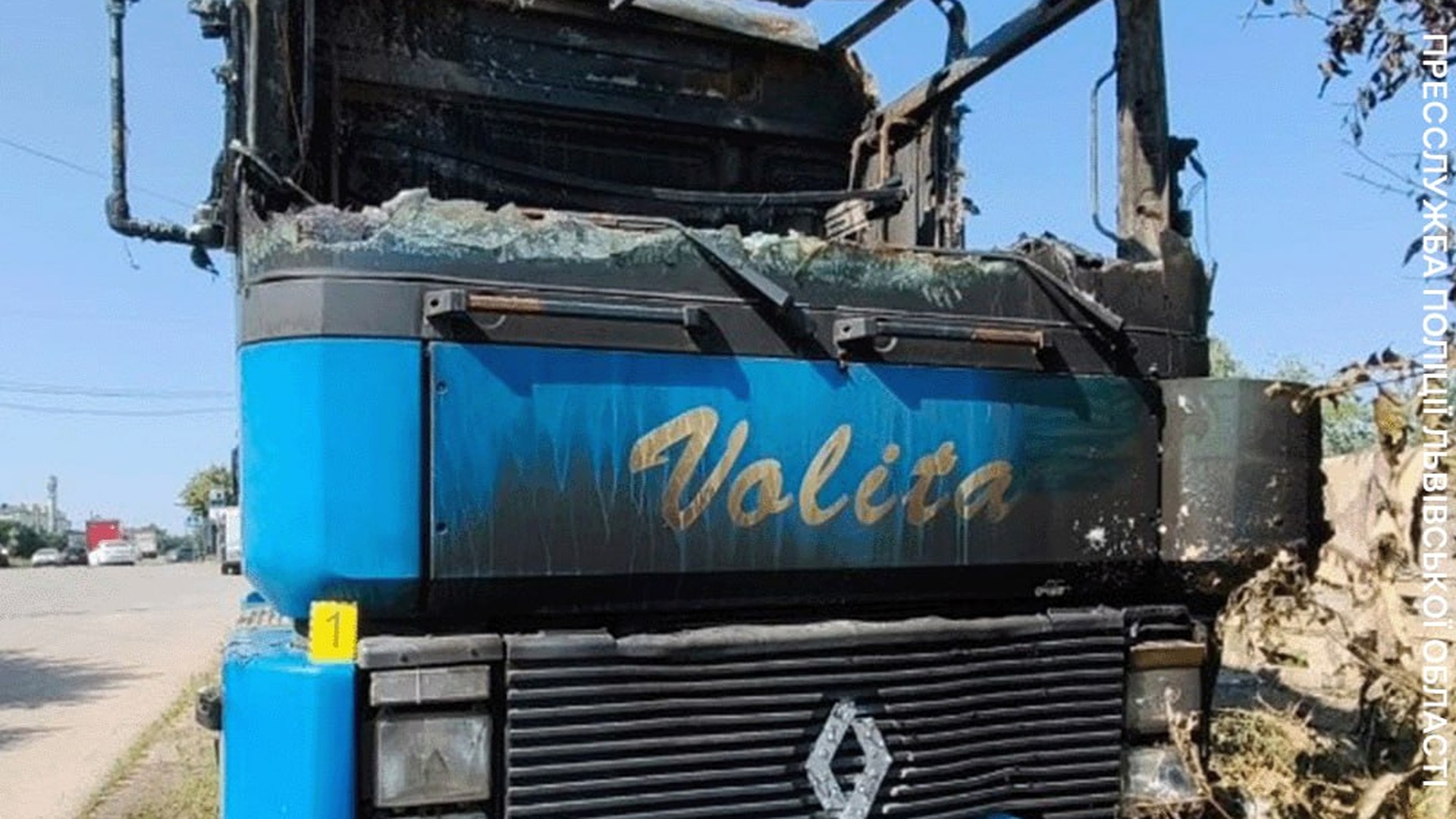 Поліцейські затримали 23-річного підозрюваного у підпалі вантажівки у Стрию на Львівщині з хуліганських мотивів