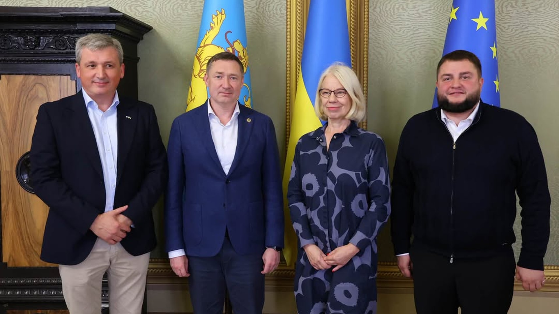 Зустріч представників Львівської ОВА з Послом Фінляндії в Україні щодо проєкту «Nadija» для дітей, постраждалих від війни