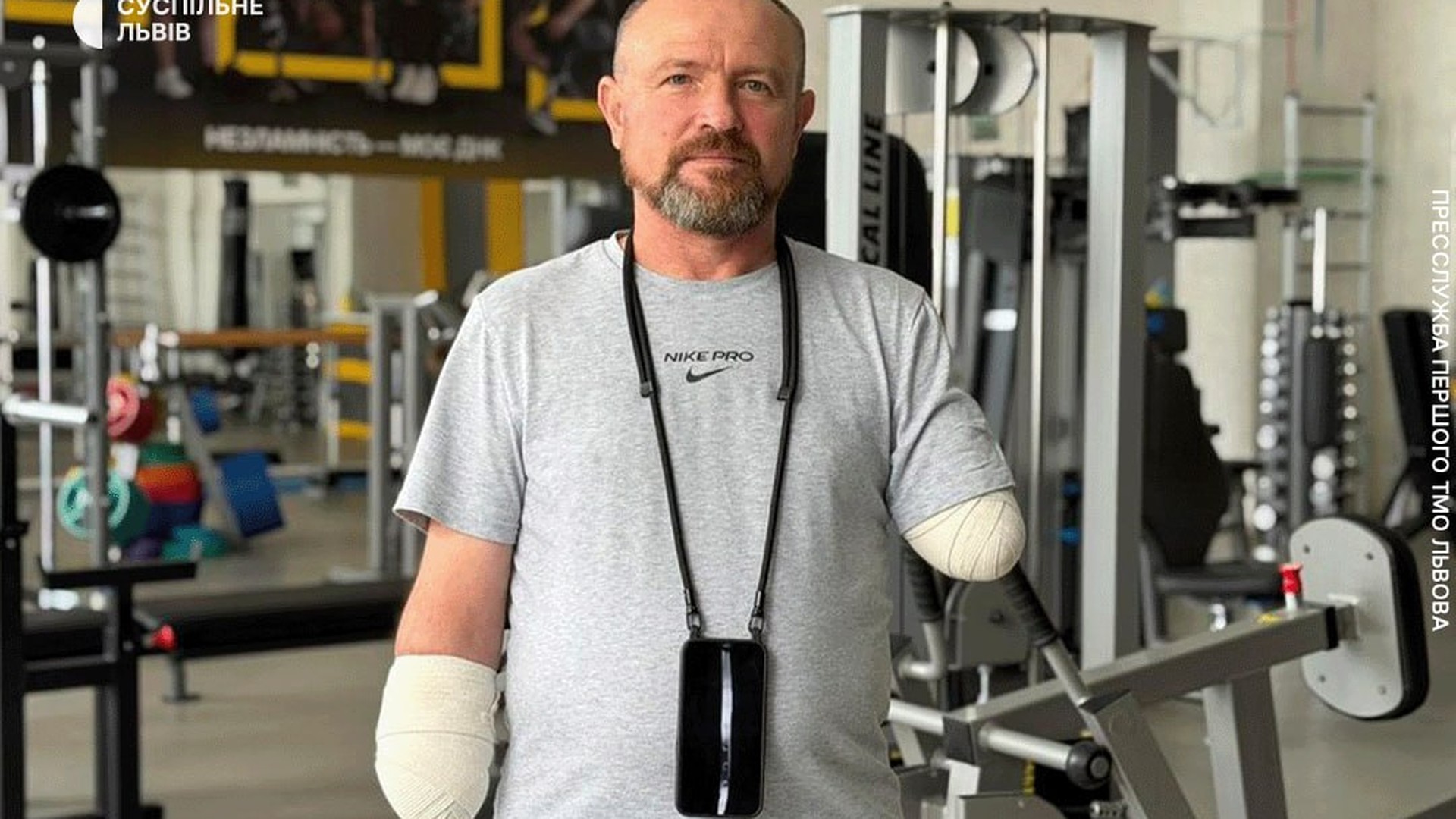 Реабілітаційний центр «Незламні» у Львові, де 51-річний захисник зі Львівщини відновлюється після ампутації обох рук