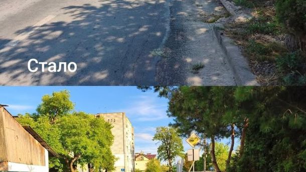 Перехрестя вулиць Інструментальної та Хвильового у Львові після демонтажу люка та перенесення контейнерного майданчика