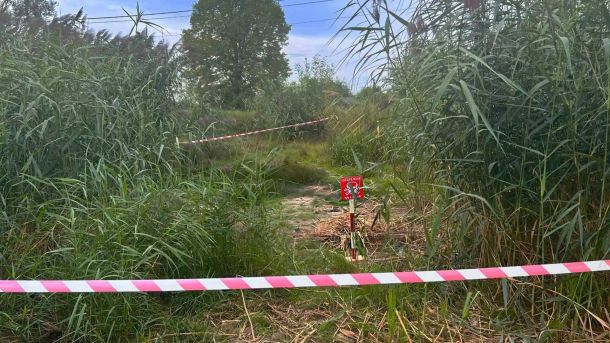 Піротехніки ДСНС Львівщини знищують мінометну міну часів Другої світової війни у селі Коти Яворівського району